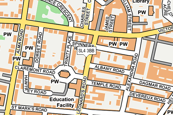SL4 3BB map - OS OpenMap – Local (Ordnance Survey)