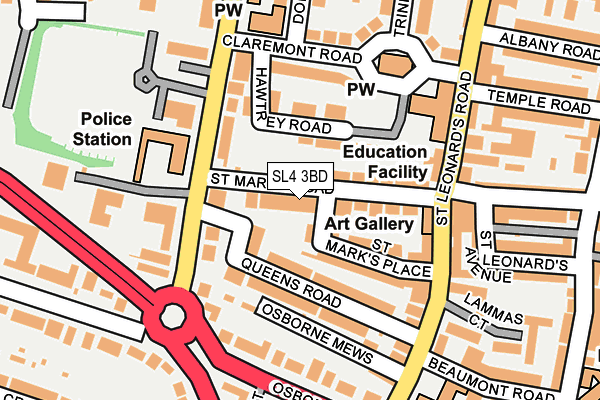 SL4 3BD map - OS OpenMap – Local (Ordnance Survey)