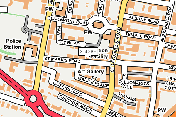 SL4 3BE map - OS OpenMap – Local (Ordnance Survey)