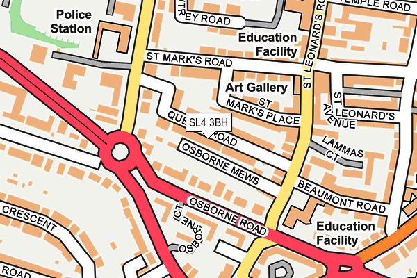 SL4 3BH map - OS OpenMap – Local (Ordnance Survey)