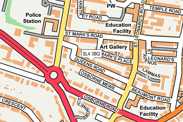 SL4 3BQ map - OS OpenMap – Local (Ordnance Survey)