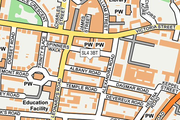 SL4 3BT map - OS OpenMap – Local (Ordnance Survey)
