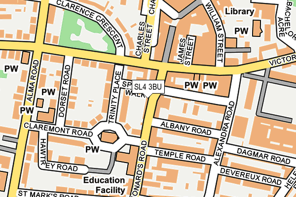 SL4 3BU map - OS OpenMap – Local (Ordnance Survey)