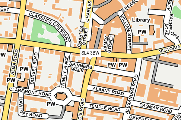 SL4 3BW map - OS OpenMap – Local (Ordnance Survey)