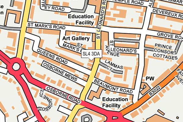 SL4 3DA map - OS OpenMap – Local (Ordnance Survey)