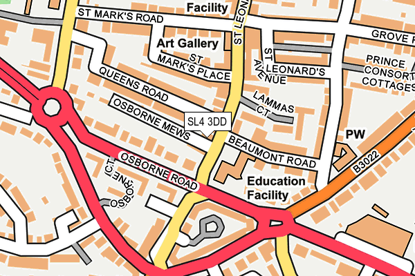 SL4 3DD map - OS OpenMap – Local (Ordnance Survey)