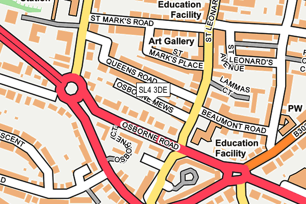 SL4 3DE map - OS OpenMap – Local (Ordnance Survey)