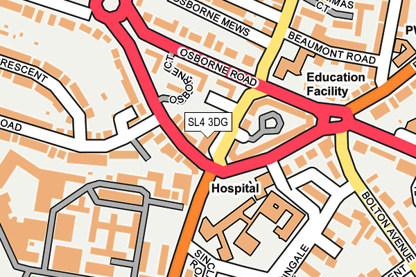 SL4 3DG map - OS OpenMap – Local (Ordnance Survey)