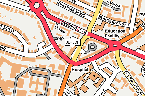 SL4 3DH map - OS OpenMap – Local (Ordnance Survey)