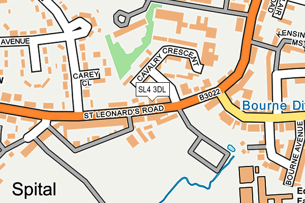 SL4 3DL map - OS OpenMap – Local (Ordnance Survey)