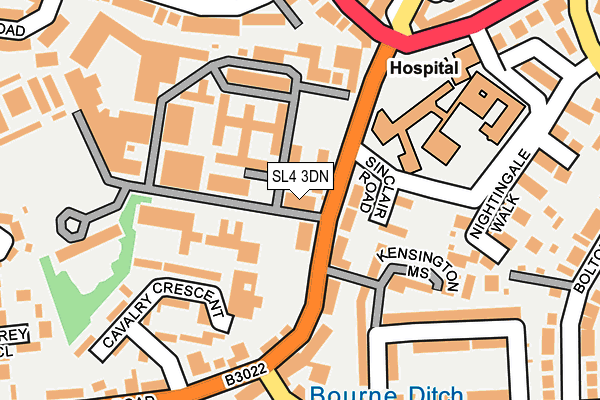 SL4 3DN map - OS OpenMap – Local (Ordnance Survey)