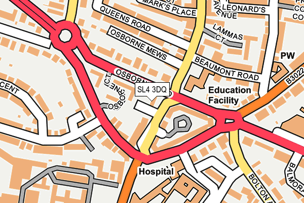 SL4 3DQ map - OS OpenMap – Local (Ordnance Survey)