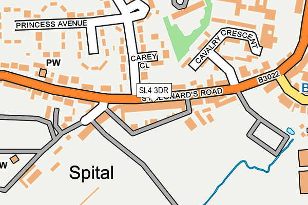 SL4 3DR map - OS OpenMap – Local (Ordnance Survey)