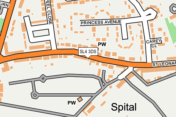 SL4 3DS map - OS OpenMap – Local (Ordnance Survey)