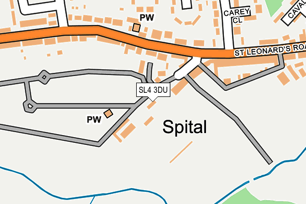 SL4 3DU map - OS OpenMap – Local (Ordnance Survey)