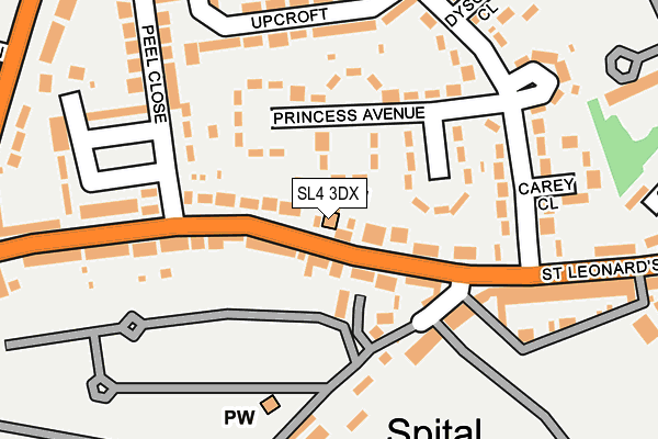SL4 3DX map - OS OpenMap – Local (Ordnance Survey)