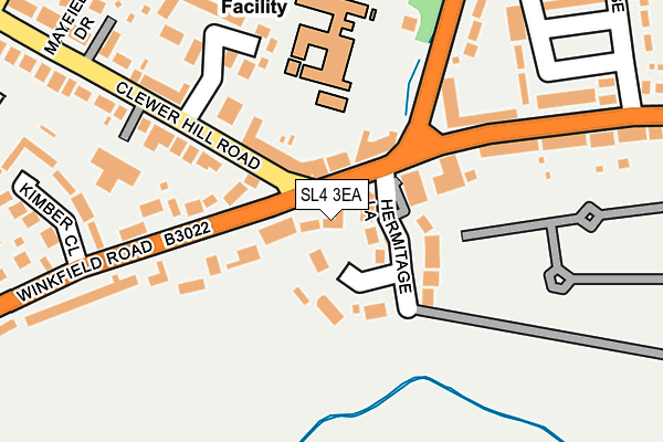 SL4 3EA map - OS OpenMap – Local (Ordnance Survey)