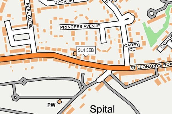 SL4 3EB map - OS OpenMap – Local (Ordnance Survey)