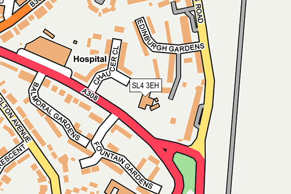 SL4 3EH map - OS OpenMap – Local (Ordnance Survey)