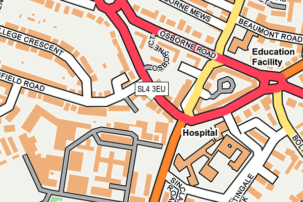 SL4 3EU map - OS OpenMap – Local (Ordnance Survey)
