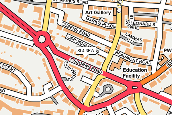 SL4 3EW map - OS OpenMap – Local (Ordnance Survey)