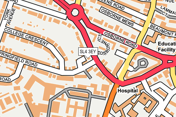 SL4 3EY map - OS OpenMap – Local (Ordnance Survey)