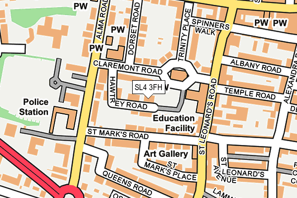 SL4 3FH map - OS OpenMap – Local (Ordnance Survey)