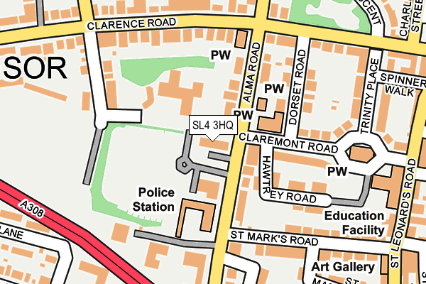 SL4 3HQ map - OS OpenMap – Local (Ordnance Survey)