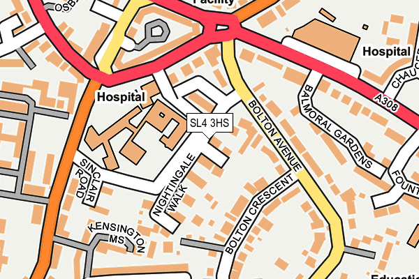 SL4 3HS map - OS OpenMap – Local (Ordnance Survey)