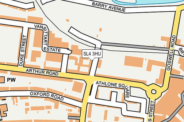 SL4 3HU map - OS OpenMap – Local (Ordnance Survey)
