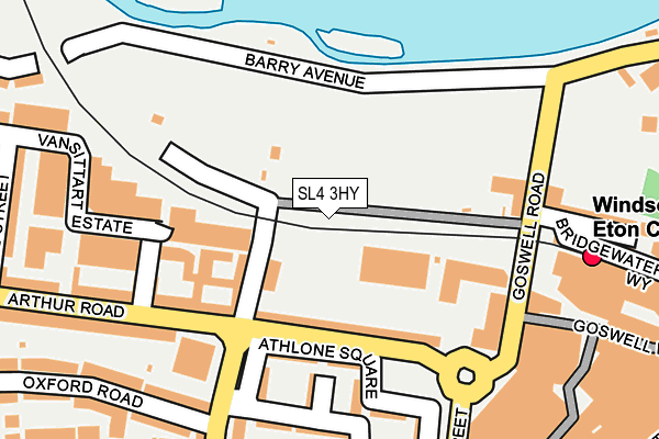 SL4 3HY map - OS OpenMap – Local (Ordnance Survey)