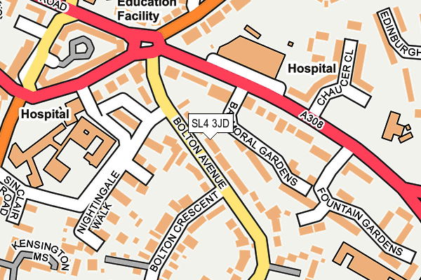 SL4 3JD map - OS OpenMap – Local (Ordnance Survey)