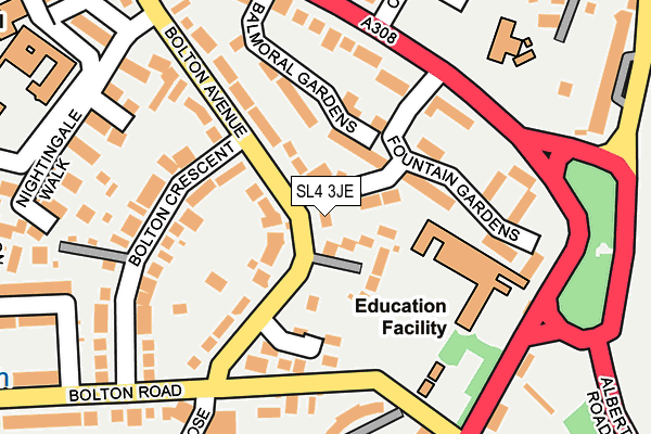 SL4 3JE map - OS OpenMap – Local (Ordnance Survey)