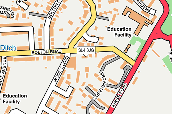 SL4 3JG map - OS OpenMap – Local (Ordnance Survey)