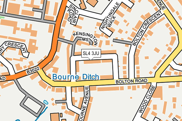 SL4 3JU map - OS OpenMap – Local (Ordnance Survey)