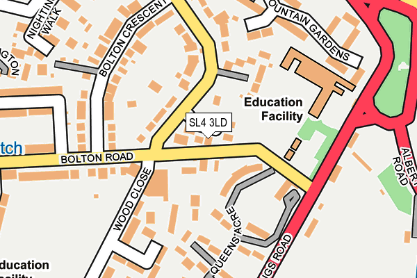 SL4 3LD map - OS OpenMap – Local (Ordnance Survey)