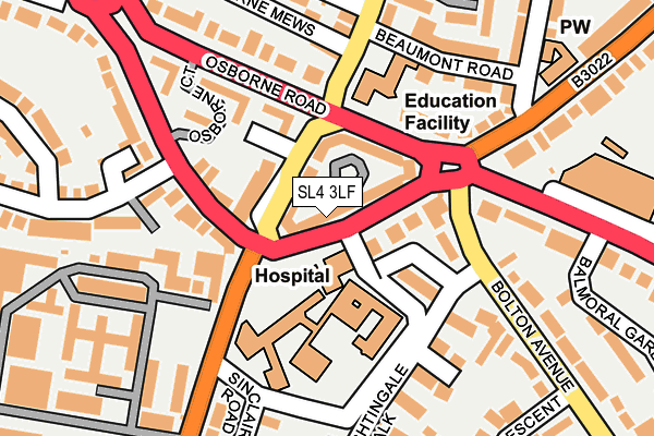 SL4 3LF map - OS OpenMap – Local (Ordnance Survey)