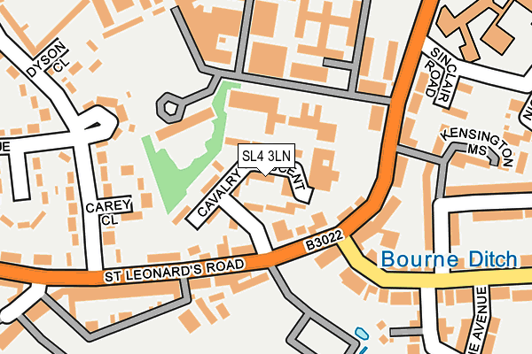 SL4 3LN map - OS OpenMap – Local (Ordnance Survey)