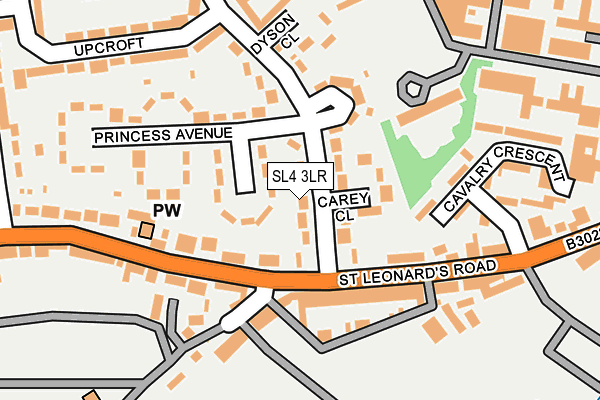 SL4 3LR map - OS OpenMap – Local (Ordnance Survey)