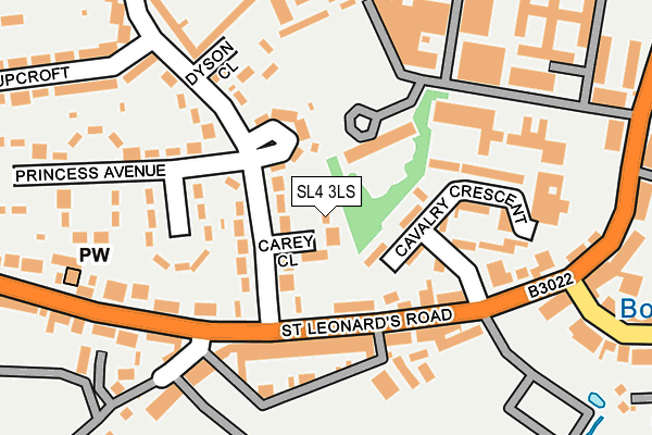 SL4 3LS map - OS OpenMap – Local (Ordnance Survey)