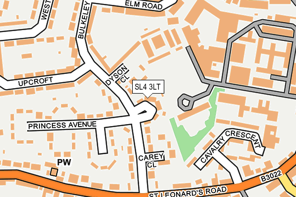 SL4 3LT map - OS OpenMap – Local (Ordnance Survey)