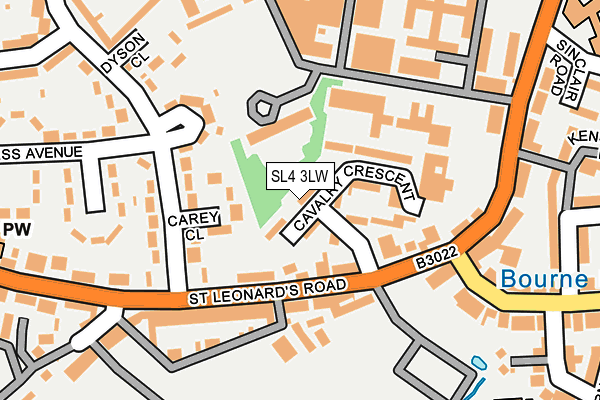 SL4 3LW map - OS OpenMap – Local (Ordnance Survey)