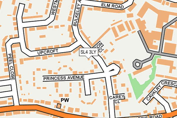SL4 3LY map - OS OpenMap – Local (Ordnance Survey)