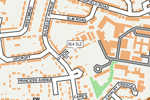 SL4 3LZ map - OS OpenMap – Local (Ordnance Survey)