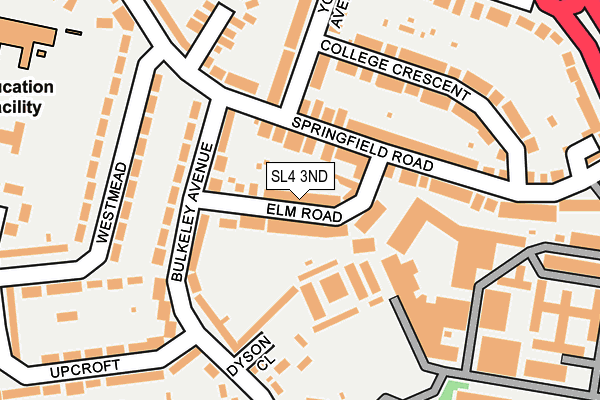 SL4 3ND map - OS OpenMap – Local (Ordnance Survey)