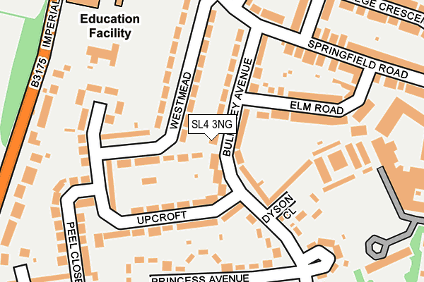 SL4 3NG map - OS OpenMap – Local (Ordnance Survey)