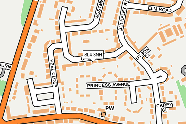 SL4 3NH map - OS OpenMap – Local (Ordnance Survey)