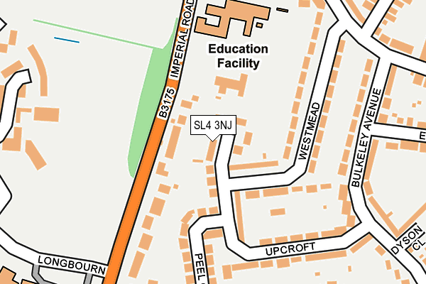 SL4 3NJ map - OS OpenMap – Local (Ordnance Survey)