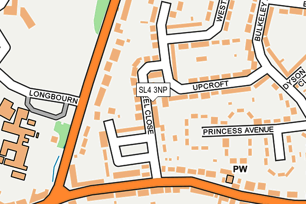 SL4 3NP map - OS OpenMap – Local (Ordnance Survey)