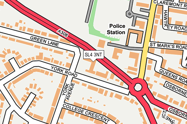 SL4 3NT map - OS OpenMap – Local (Ordnance Survey)